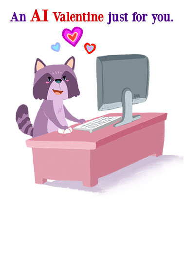 All In Val Funny Love  Sweet A sweet Valentine's Day card about how I'm 'all in' for you. | happy Valentine's Day card ai AI sweet love all in computers learning machine artificial intelligence When it comes to you, I'm all in!